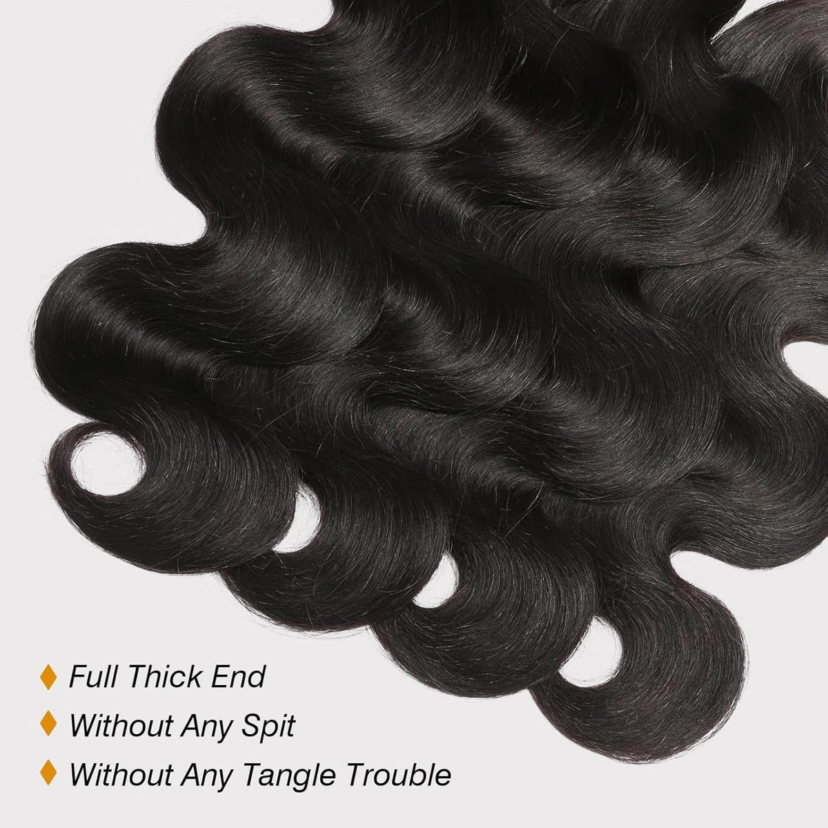 Body Wave Brazilian Virgin Hair Bundles 10-30 Inch | Natural Black #1B | Human Hair