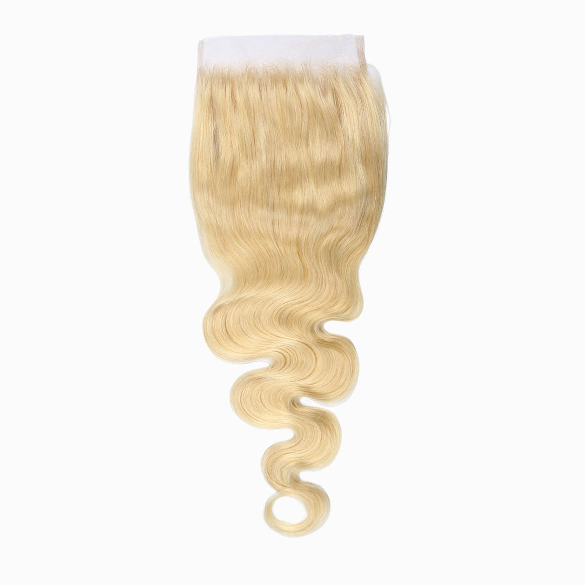 #613 Blonde 5"x5" Body Wave Transparent Lace Closure 12-20 Inch | Brazilian Virgin Hair