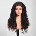 5"x5" HD Glueless Lace Water Wave Closure Wig 20-26 Inch | 180% Density | Natural Black #1B