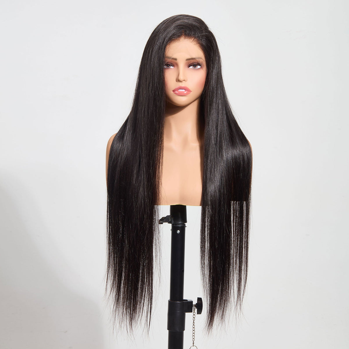 13"x6" HD Lace Straight Frontal Wig 20-28 Inch | 180% Density | Natural Black #1B