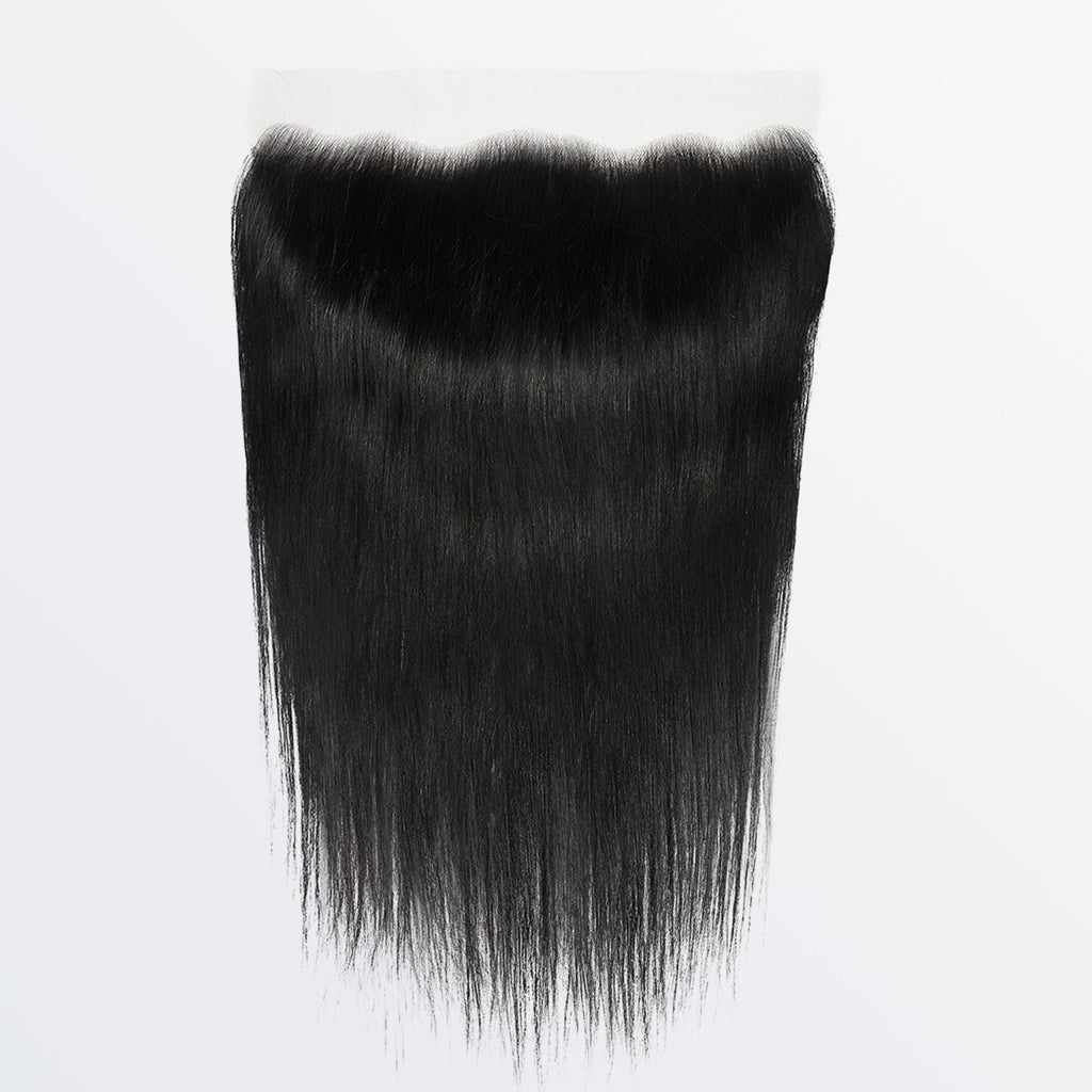 13"x4" Straight HD Lace Frontal 14-20 Inch | Natural Black #1B | Brazilian Virgin Hair