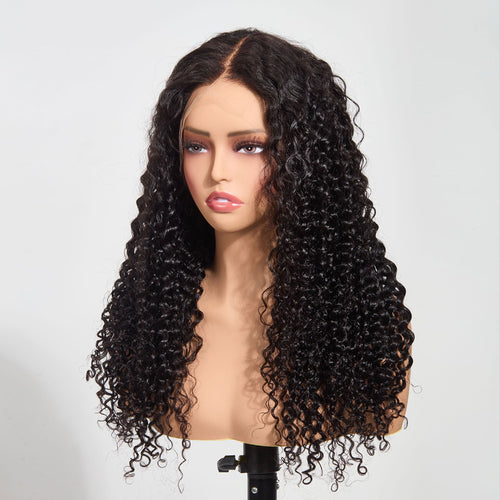 13"x4" HD Lace Water Wave Frontal Wig 20-28 Inch | 180% Density | Natural Black #1B