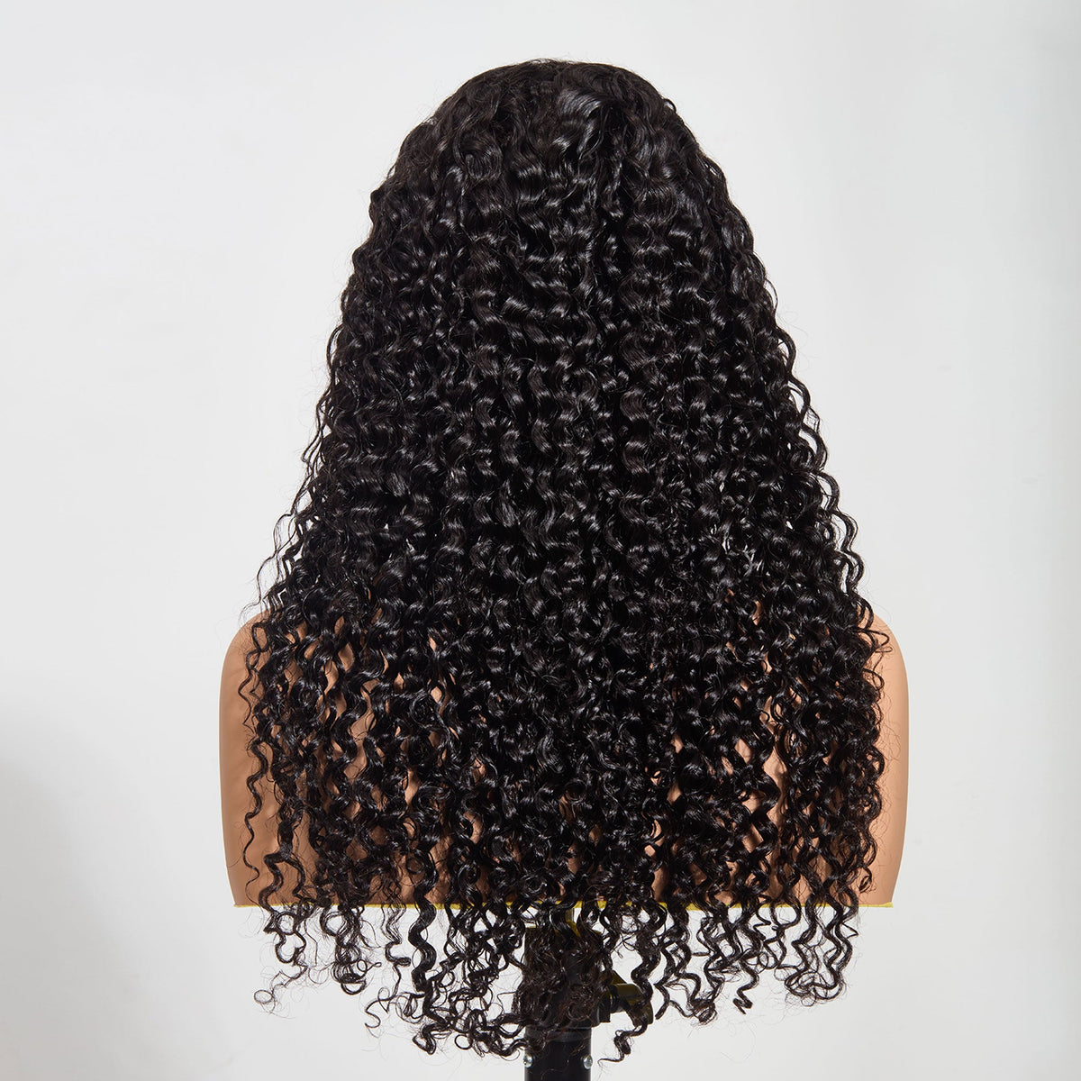 13"x4" Water Wave Transparent Lace Frontal Wig 24-30 Inch | 200% Density | Natural Black #1B