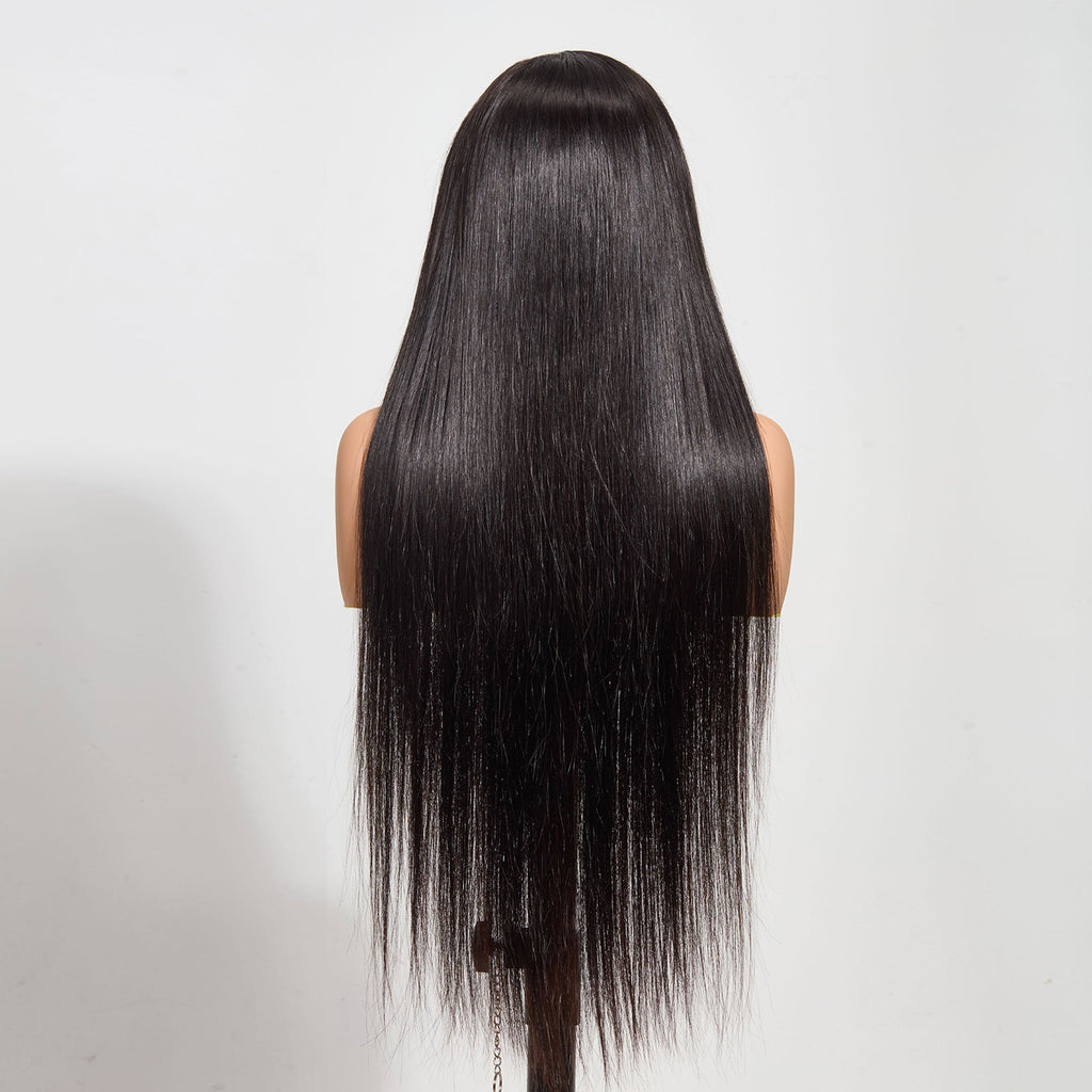 13"x6" HD Lace Straight Frontal Wig 20-28 Inch | 180% Density | Natural Black #1B