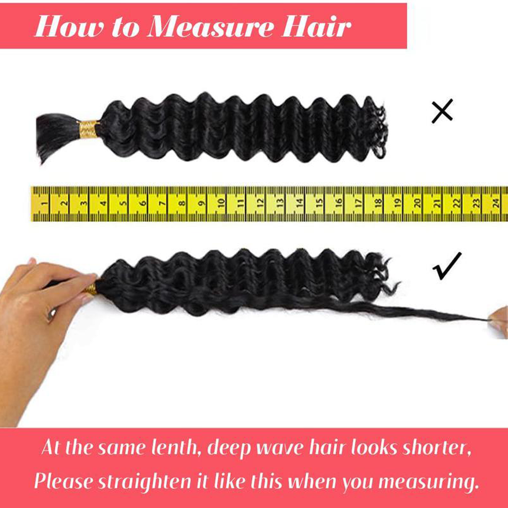 #27 Honey Blonde Deep Wave Bulk Hair for Braiding 14-20 Inch | Brazilian Virgin Hair