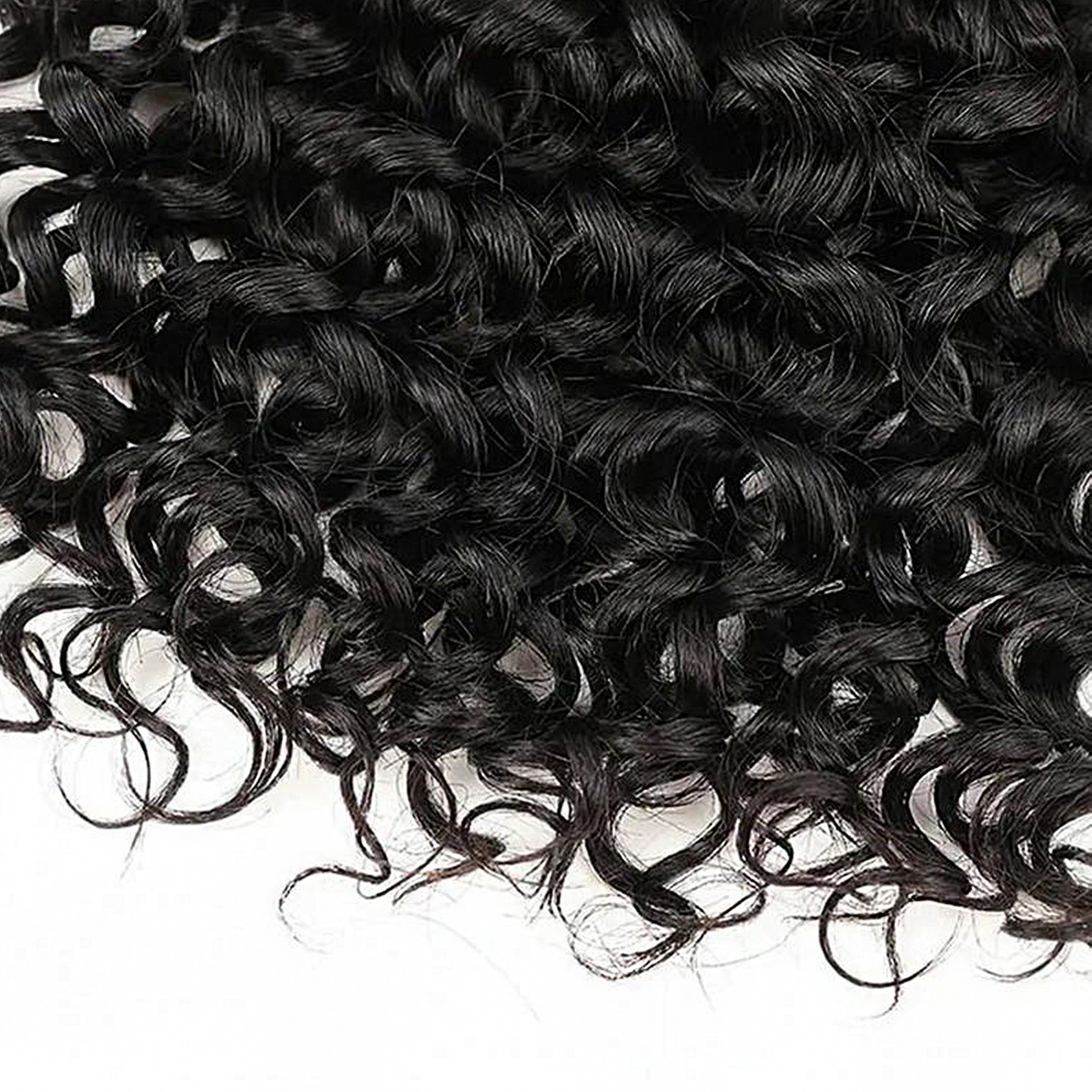 Water Wave Bulk Hair for Braiding 14-24 Inch | Natural Black #1B | Brazilian Virgin Hair