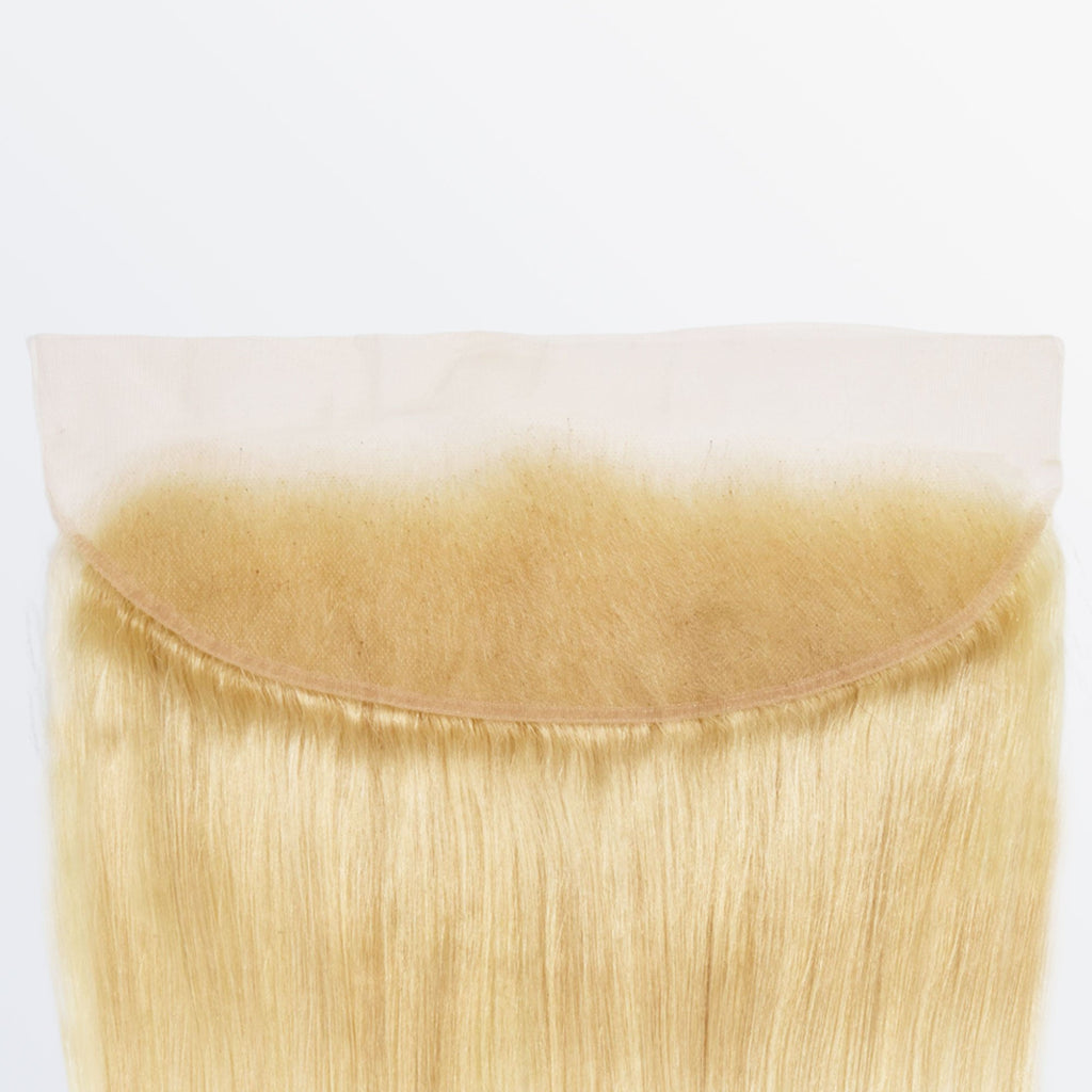 13"x4" #613 Blonde Straight Transparent Lace Frontal 14-20 Inch | Brazilian Virgin Hair