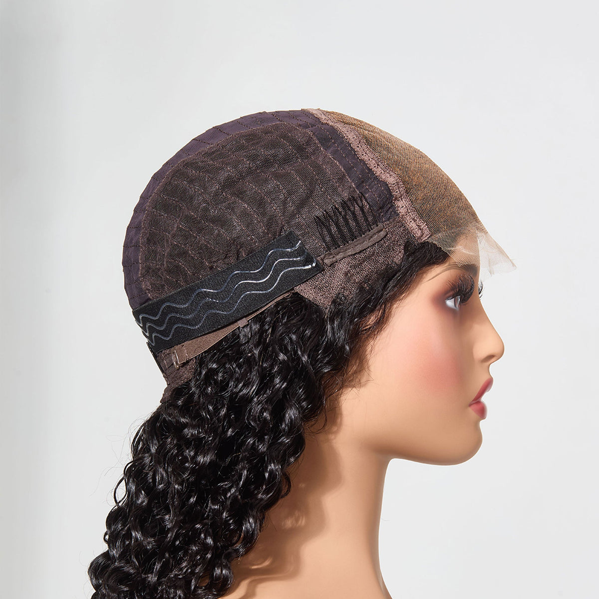 5"x5" Water Wave Transparent Glueless Lace Closure Wig 18-28 Inch | Natural Black #1B