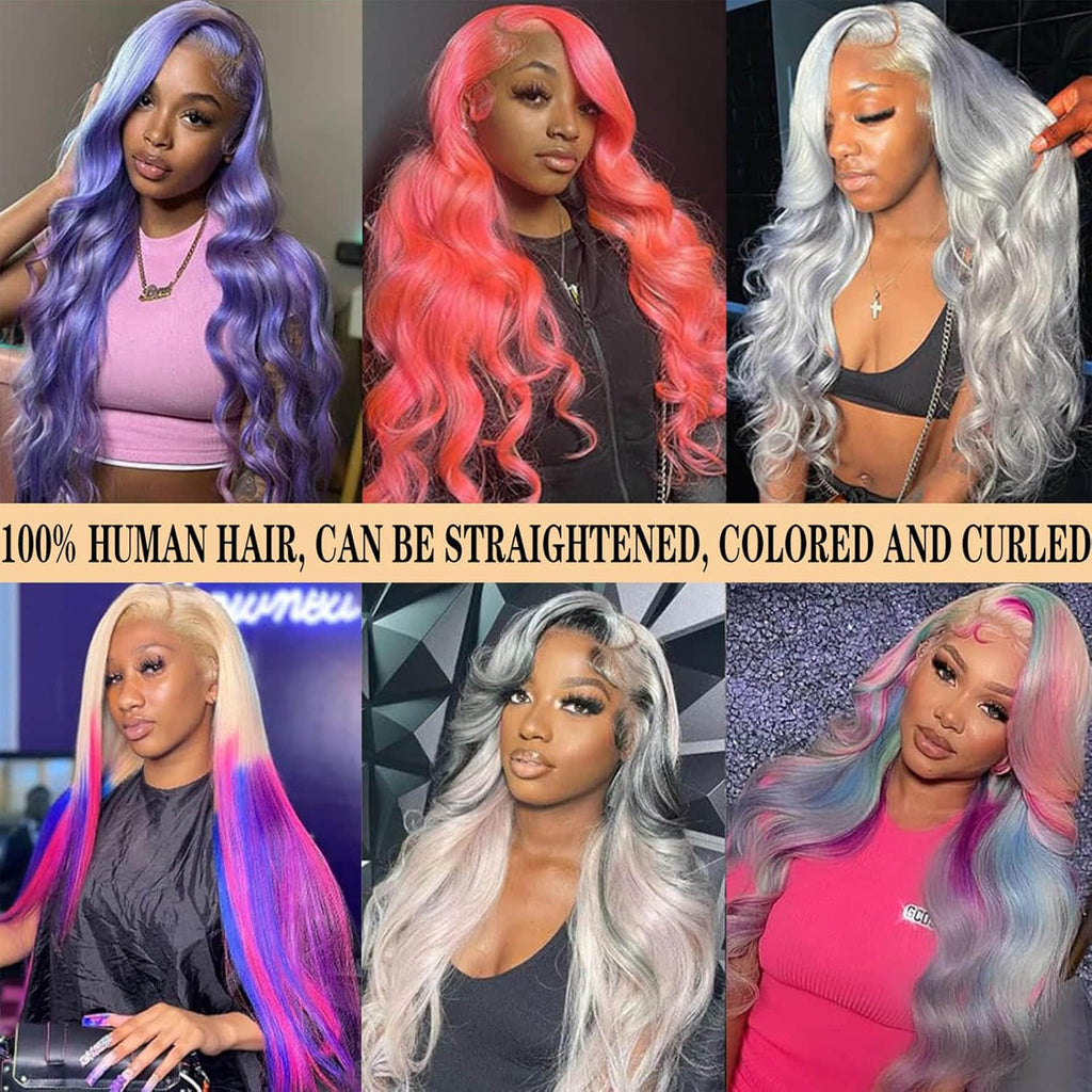 #613 Blonde 13"x4" Body Wave Transparent Lace Frontal Wig 22-28 Inch | 200% Density