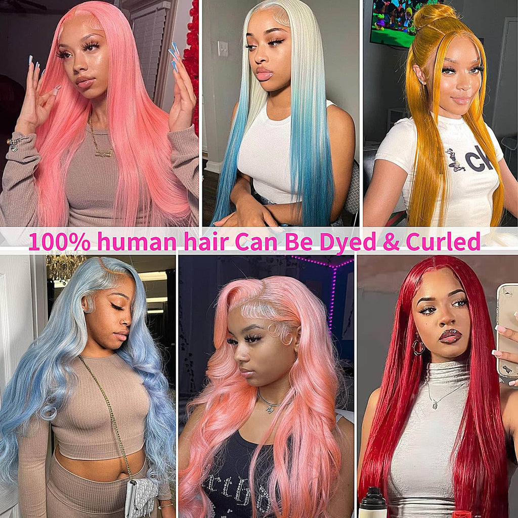 #613 Blonde 13"x4" Straight Transparent Lace Frontal Wig 16-28 Inch | 150% Density