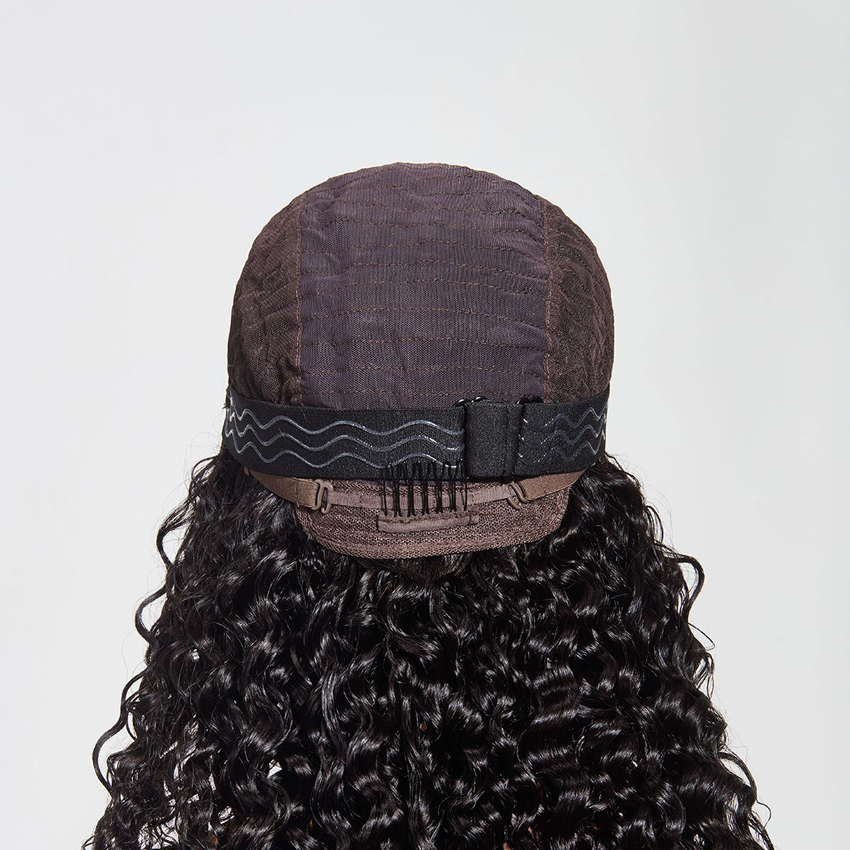 5"x5" Water Wave Transparent Glueless Lace Closure Wig 18-28 Inch | Natural Black #1B